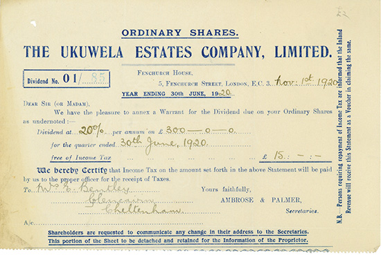 Ukuwela Estates Company, Limited