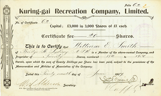 Kuring-gai Recreation Company, Limited