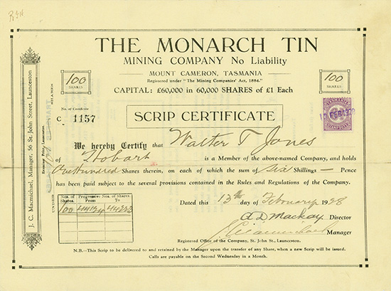 Monarch Tin Mining Company