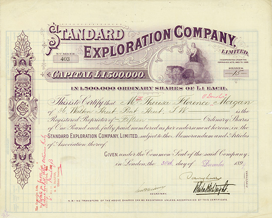 Standard Exploration Company, Limited