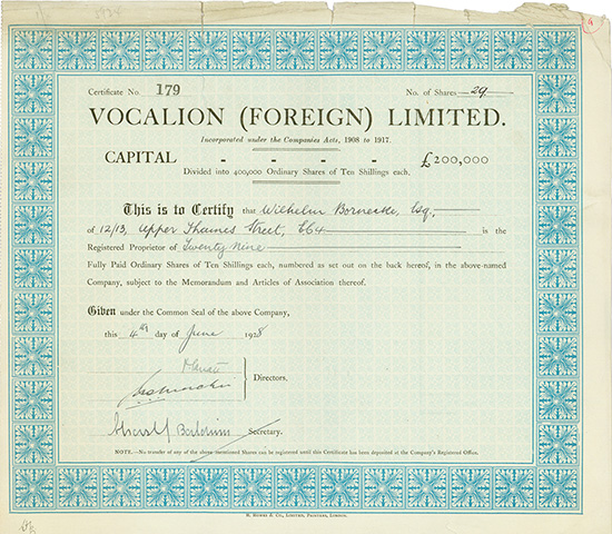 Vocalion (Foreign) Limited