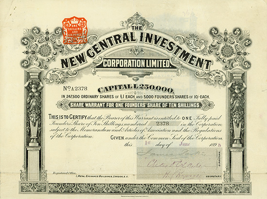 New Central Investment Corporation Limited