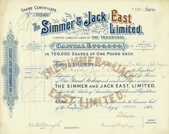 Simmer & Jack East Limited
