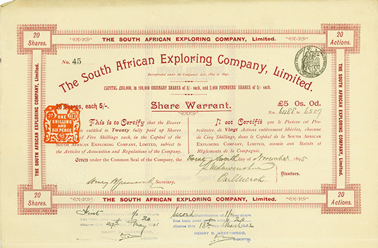 South African Exploring Company, Limited