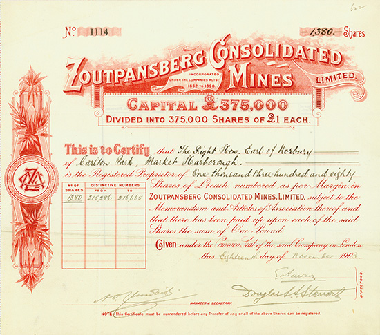 Zoutpansberg Consolidated Mines Limited