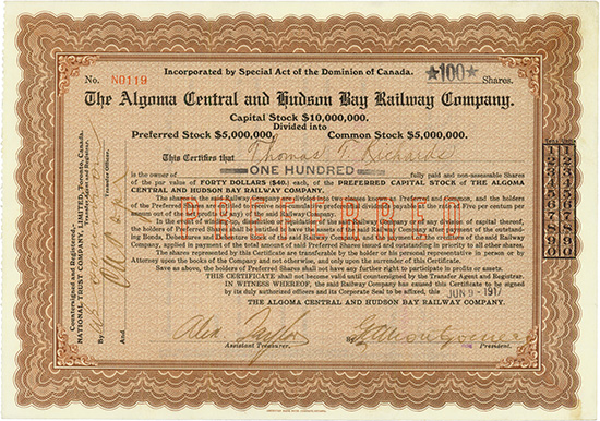 Algoma Central and Hudson Bay Railway Company