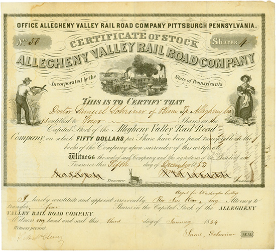 Allegheny Valley Rail Road Company [2 Stück]
