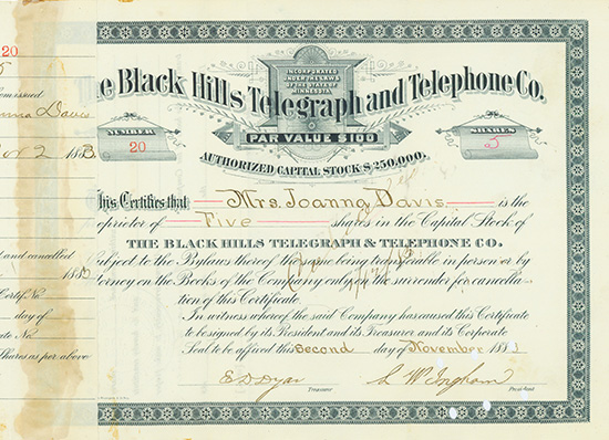 Black Hills Telegraph and Telephone Co.