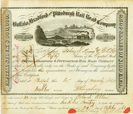 Buffalo, Bradford and Pittsburgh Rail Road Company