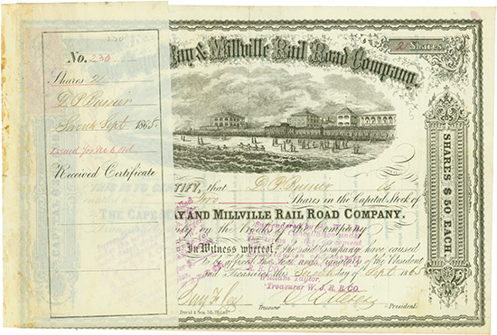 Cape May and Millville Rail Road Company [4 Stück]