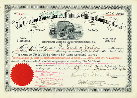Cariboo Consolidated [McKinney] Mining & Milling Company Limited