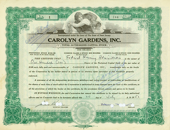 Carolyn Gardens, Inc.