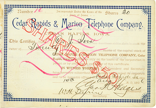 Cedar Rapids & Marion Telephone Company