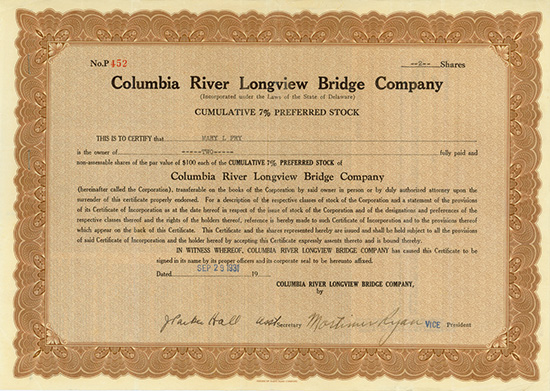 Columbia River Longview Bridge Company