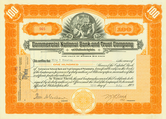 Commercial National Bank and Trust Company of Philadelphia
