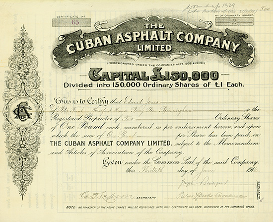 Cuban Asphalt Company Limited