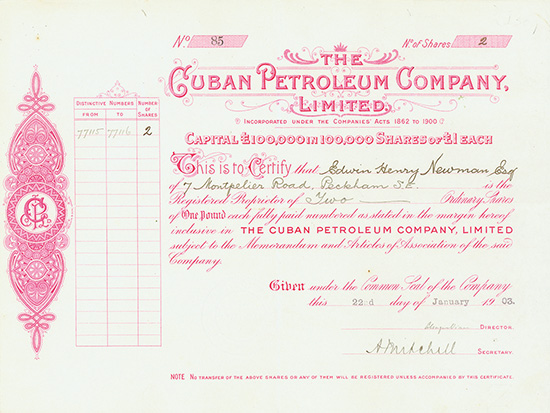 Cuban Petroleum Company, Limited