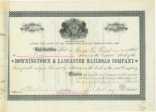 Downingtown & Lancaster Railroad Company