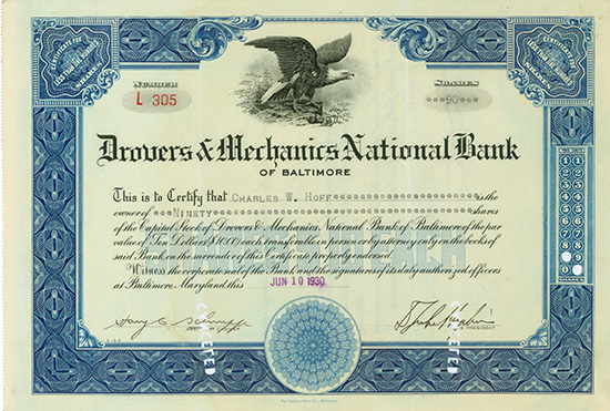 Drovers and Mechanics National Bank of Baltimore