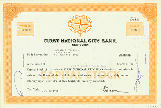 First National City Bank of New York