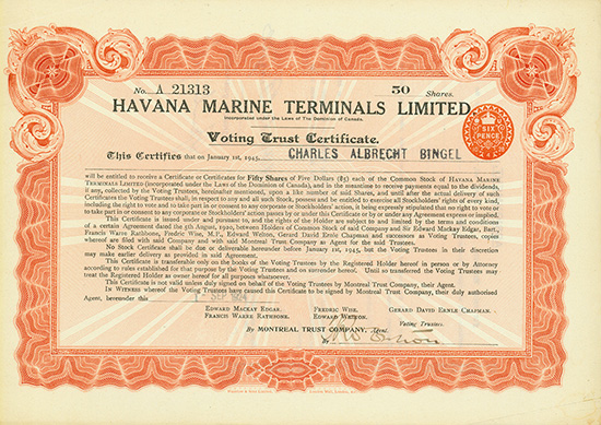 Havana Marine Terminals Limited