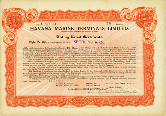 Havana Marine Terminals Limited