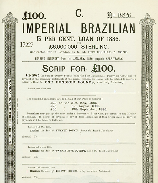 Imperial Brazilian 5 Per Cent. Loan of 1886