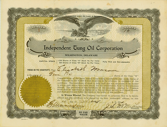 Independent Tung Oil Corporation