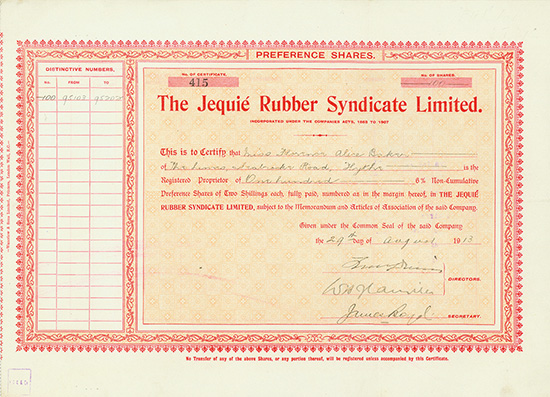 Jequié Rubber Syndicate Limited