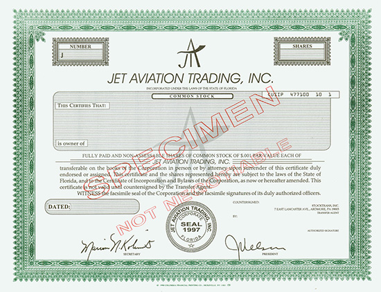 Jet Aviation Trading, Inc.