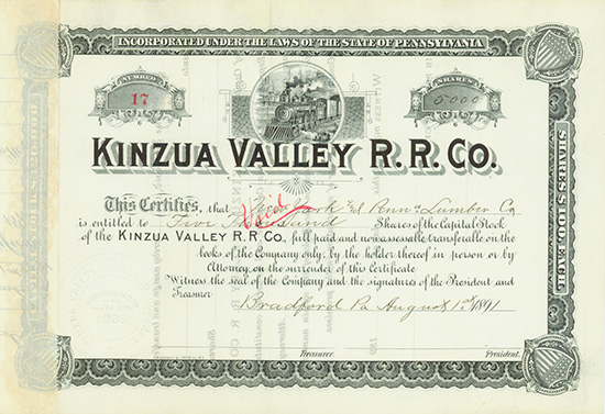 Kinzua Valley R. R. Co.