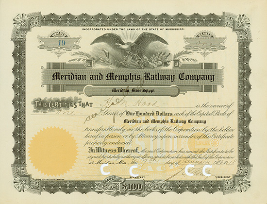 Meridian and Memphis Railway Company
