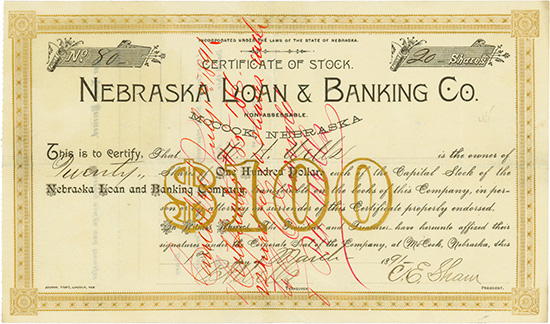 Nebraska Loan & Banking Co.
