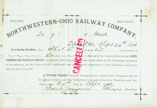 Northwestern-Ohio Railway Company
