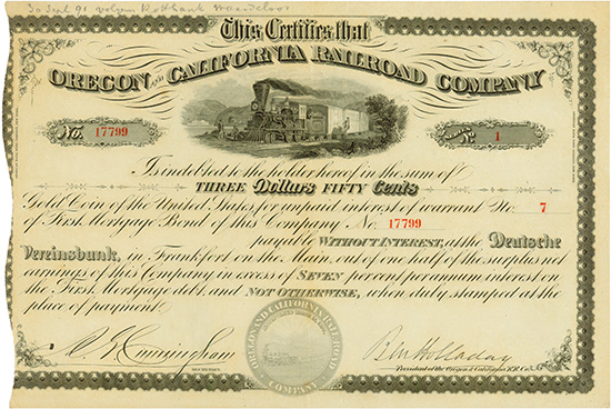 Oregon and California Railroad Company