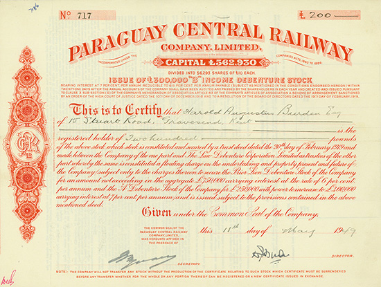 Paraguay Central Railway Company Limited