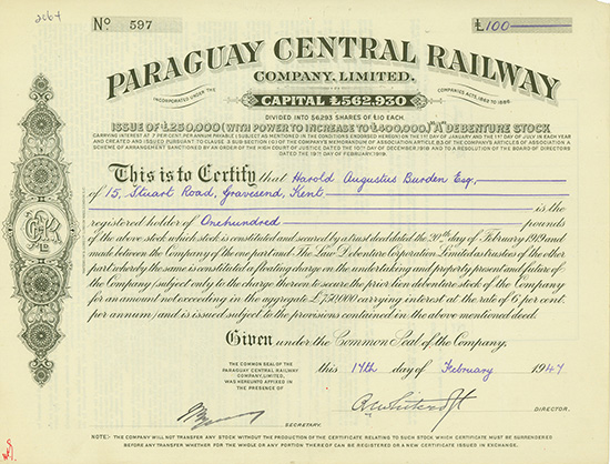 Paraguay Central Railway Company Limited