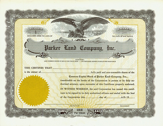 Parker Land Company, Inc.