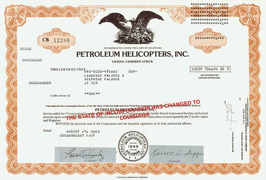 Petroleum Helicopters, Inc.