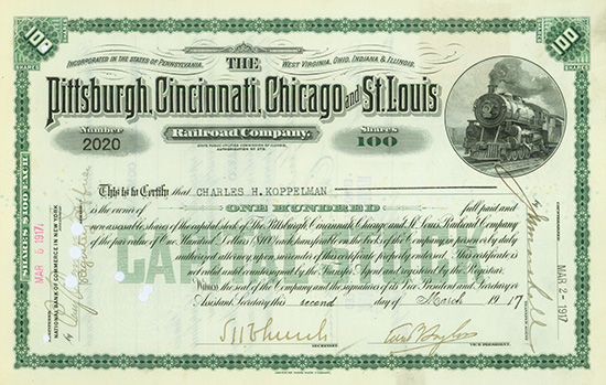 Pittsburgh, Cincinnati, Chicago and St. Louis Railroad Company