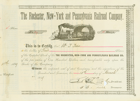 Rochester, New York and Pennsylvania Railroad Company