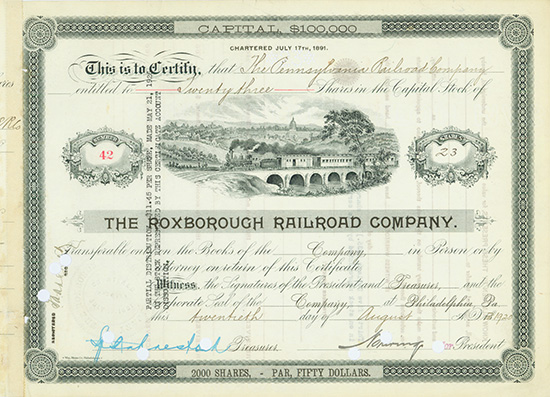 Roxborough Railroad Company