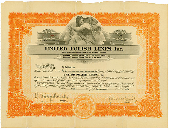 Towarzystwo Polsko-Amerykanskiej Zeglugi Morskiej (Polish American Navigation Corporation) / United Polish Lines, Inc.