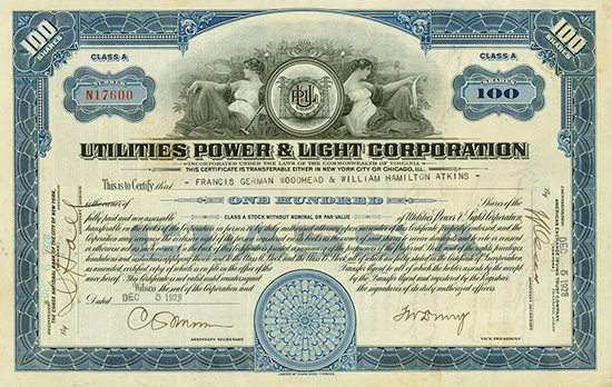 Utilities Power & Light Corporation