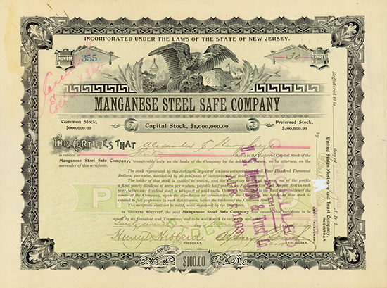 Manganese Steel Safe Company