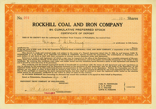 Rockhill Coal and Iron Company