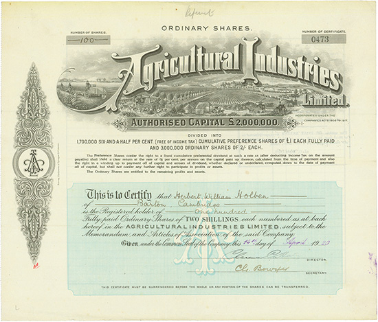 Agricultural Industries Limited