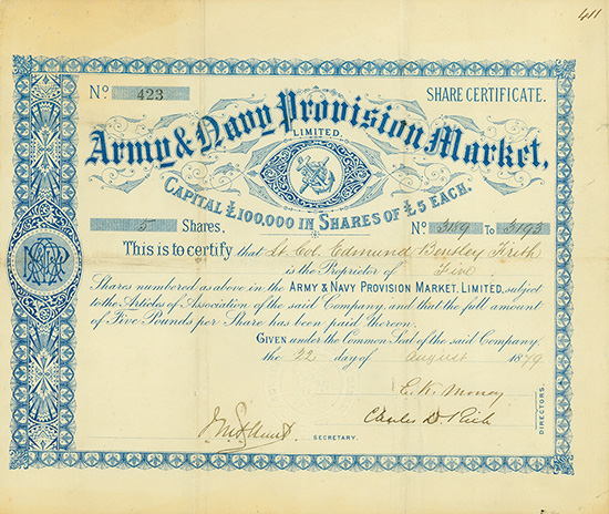Army & Navy Provision Market, Limited