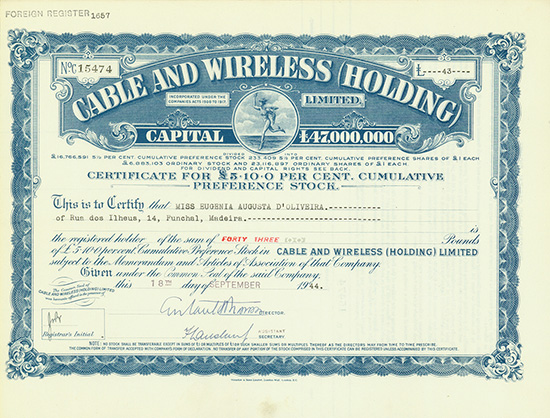 Cable and Wireless (Holding) Limited
