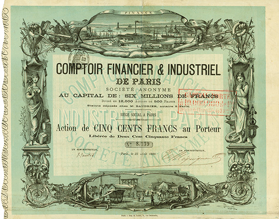 Comptoir Financier & Industriel de Paris Société Anoynme